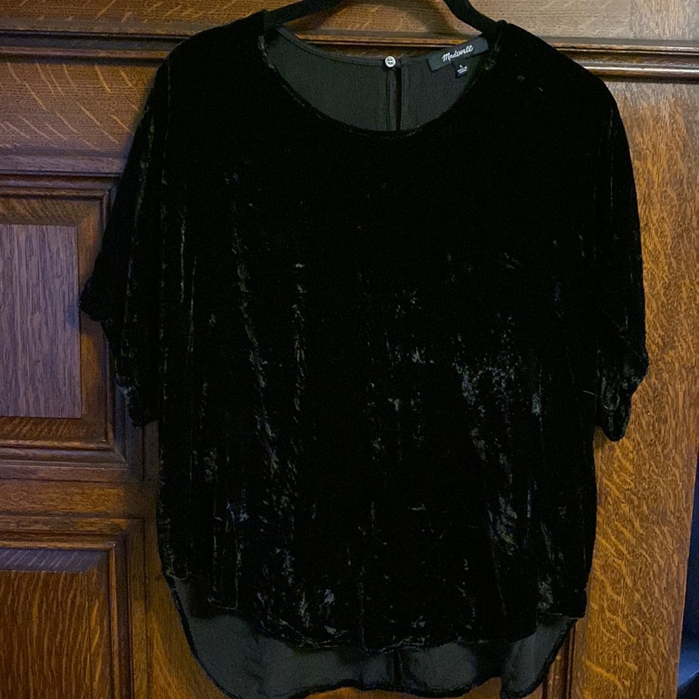 Madewell Velvet Top